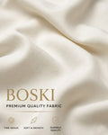 Premium Cream Boski Unstitched Suit for Men