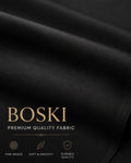 Premium Black Boski Unstitched Suit for Men