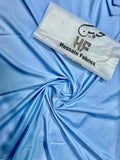 Hussain Fabrics Premium Italian Boski – Horizon Blue Unstitched Suit for Men